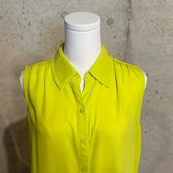 Express Lime Green Sleeveless Tank Top | Y2K | Women’s Size Small - Picture 3 of 6